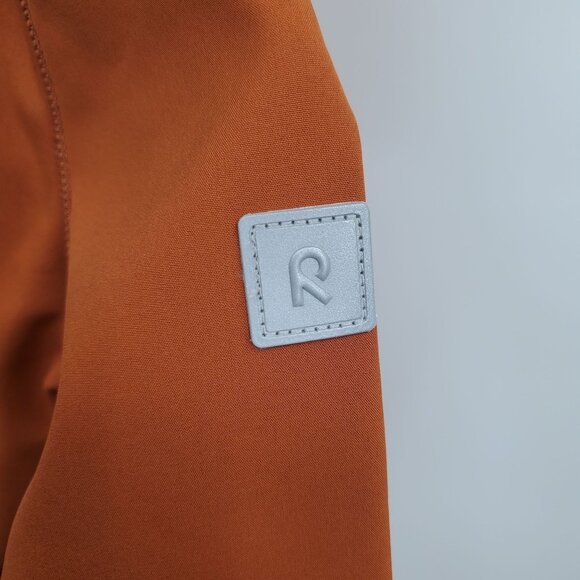 Reima Vantti Softshell Jacket Kids Size USA 6Y NWT Full Zip Cinnamon Brown - Picture 7 of 13